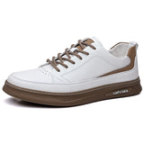 High Quality Cowhide White Shoes Student Men's Outdoor shoes Sapatos Para Hombre Sneakers for Men  Sneaker Zapatos De Hombre *