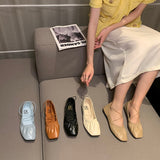 Women Casual Flats 2022 Spring Autumn Comfortable Soft Boat Shoes Loafers Ballerina Shallow Round Toe Ballet Flat Shoes