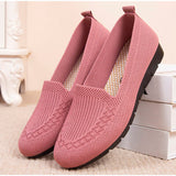 Women Loafers Shoes Knitted Flats Shoe Woman Comfort Female Breathable Mesh Slip On Footwear Casual Ladies Sneakers Spring 2022