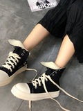 Wexleyjesus  Increased  High-top Canvas Sneakers  Shoes Female Men's Thick-soled Sports Hip-hop Gaobang Torre  Tide Shoes