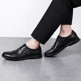 Wexleyjesus Men's Genuine Leather Shoes Business Casual Shoes Men Brogues quality business England Style Handmade oxford shoes