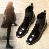 New Style for Autumn and Winter Boots Alligator Boots Chelsea Boots Chunky-Heel Boots