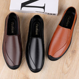 New men's shoes spring lazy leisure trend leather shoes driving shoes business shoes party shoes