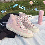 Wexleyjesus Summer Floral Women's Espadrilles Japanese Style Pink Lolita Shoes Fashion 2022 Zapatillas Mujer Casual Canvas Sneakers