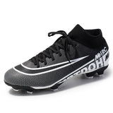 Men Kids Football Boots Turf Soccer Shoes For Men Cleats Training Teenager High Ankle Sport Sneakers Mens Football Futsal Shoes