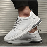 Wexleyjesus Fashion Sneakers Mens Leather Shoes Fashion White Shoes Leather Sneakers Brand Male Footwear A1995