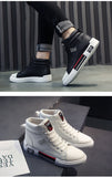 Wexleyjesus  High Top Shoes Men Fashion Breathable Casual Shoes Daily White Shoes Classic Wear Resitant gym shoes Men Hip Hop Sneakers