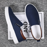 Loafers Men Spring New Casual Canvas Shoes Men Light Slip-on Sneakers Comfortable High-quality Flat Shoes Men Footwear кроссовки