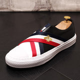 Fashion New Men's Designer riband cross  Casual flats  slip-on Shoes moccasins skateboard Shoes Sapato Social Masculino