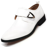 New Products White Shoes Men Casual Dress Shoes Business Black Leather Wedding Shoes Men's Pointed Toe Trend Classic Shoes Men