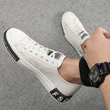 Genuine Leather Shoes Men Sneakers Fashion Male Footwear Cow Leather Brand Casual White Shoes A2532