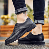Sapato Masculino Men Casual Shoes New Men Leather Shoes Chaussure Homme Sneakers Male Footwear Rubber Driving Shoes
