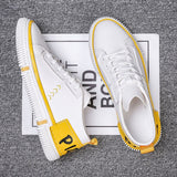 High Quality New Spring 2021 Mens Casual Shoes Comfortable Flat Male Sneakers Fashion Outdoor White Breathable Non Leather Shoes