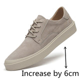 Wexleyjesus Fashion Sneakers Men Shoes enuine Leather Casual Shoes Trend Increase Man Shoes