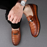 Men Loafers Real Leather Shoes Fashion Men Boat Shoes Brand Men Casual Leather Shoes Male Flat Shoes  New Big Size 45 C4