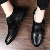 Wexleyjesus Men's Genuine Leather Shoes Business Casual Shoes Men Brogues quality business England Style Handmade oxford shoes