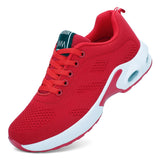 Air Cushioning Women Running Shoes Breathable Sneakers For Women Comfortable Ladies Sports Shoes Lace Up Jogging Walking Female