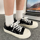 New Women's Canvas Shoes Candy Color Fashion Sneakers Spring Autumn Casual Shoes for Women Vulcanize Shoes Lace Up Classic Flats