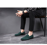 Wexleyjesus New Flats Men Large Size Solid Suede Casual Shoes Soft Fashion Loafers Slip-on Male Lightweight Driving Flat Heel Footwear