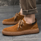 Wexleyjesus New Casual Shoes Men Suede Leather Casual Sneakers Mens Good Quality Walking Shoes Man Fashion Youth Casual Shoe