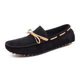 2022 Sude Leather Men Shoes Moccasins Casual Luxury Slip on Summer Designer Loafers Men Lightweight Men Driving Shoes Hollow Out