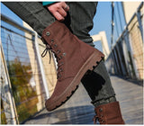 Men Army Boots Platform Ankle Boots Lace Up Male Military Desert Boots High Top Men Canvas Shoes Cowboy Motorcycle Boots