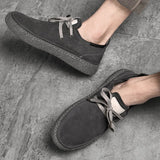 Wexleyjesus New Casual Shoes Men Suede Leather Casual Sneakers Mens Good Quality Walking Shoes Man Fashion Youth Casual Shoe