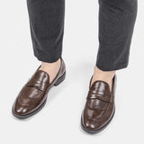 Wexleyjesus Man loafers Brand Slip-On Comfortable 2023 New Arrival Shoes Men Leather #KD801