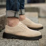 Popular 2022 Men Casual Shoes Suede Leather Working Shoes Mens Handmade Casual Shoe Man Top Quality Walking Footwear Big Size 48