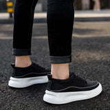 2023 Men's Casual Shoes Black Leather Flats Size 39-44 Graffiti  Sneakers Designer Shoes Men Hiking Leisure Shoes %