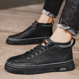 Wexleyjesus  Men Shoes Casual Male Sneakers Leather Outdoor Walking Fashion Platform Comfort Designer Luxury Flat Retro Slip On Loafers