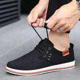 2023 Hot Sale Casual Footwear Mens Summer Breathable Hemp Man Shoes Hard-Wearing Casual Sneakers Men Lace-up Casual Shoe Men