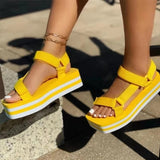 Women Sport Shoes Platform Sandals Rome Shoes 2022 New Summer Casual Ladies Shoes Beach Slippers Flats Gladiator Slides Zapatos