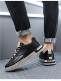 Wexleyjesus New Arrival Fashion Street Style Mens Casual Shoes Flat Brand Male Footwear Spring Autumn Black White Shoes A4461