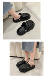 Slippers Casual Women's Shoes With Platform Shale Female Beach Pantofle Cover Toe Low Slides Luxury Sabot 2022 Flat Rome PU Fash