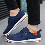 2023 Hot Sale Casual Footwear Mens Summer Breathable Hemp Man Shoes Hard-Wearing Casual Sneakers Men Lace-up Casual Shoe Men