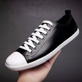 Wexleyjesus Men Shoes Casual Leather Luxury Men Sneakers White Shoes British Designer Men's Shoes