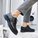 Men Leather Shoes Point Toes Luxury Male Business Oxford Shoes Black Man Casual Shoes Patent Leather Party Wedding Office Shoes