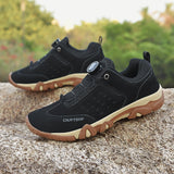 Wexleyjesus Suede Leather Hiking Shoes For men Outdoor Camping Sneakers Men Sport Shoes For Trekking