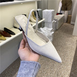 Sexy Pointed Toe Thin High Heels Sandals Women Red Wedding Pumps 2022 Summer Party Shoes Ladies Mules Sandals Blue Purple