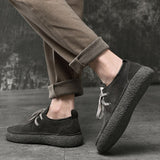 Wexleyjesus New Casual Shoes Men Suede Leather Casual Sneakers Mens Good Quality Walking Shoes Man Fashion Youth Casual Shoe