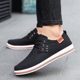 2023 Hot Sale Casual Footwear Mens Summer Breathable Hemp Man Shoes Hard-Wearing Casual Sneakers Men Lace-up Casual Shoe Men