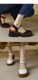 Platform Sandals Woman Summer 2022 Black Hollow Out Pumps Student Girl Elegant Retro Single Shoes Korean Style Uniform Lolita