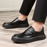 Wexleyjesus New Trend Leather Shoes For Men Black Slip On Shoe Mens High Quality Loafers Shoes Man Comfortable Men Walking Driver Shoe