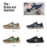 Wexleyjesus  New Fashion Men's Platform Sneakers Big Size 46 Leather Breathable Sneakers Men Outdoor Non-slip Casual Sneakers for Men