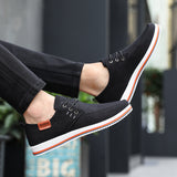 2023 Hot Sale Casual Footwear Mens Summer Breathable Hemp Man Shoes Hard-Wearing Casual Sneakers Men Lace-up Casual Shoe Men