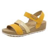 2022 Summer Shoes Women Beach Sandals Thick Sole Ladies Summer Holiday Shoes Women Sandals Black Yellow Plus Size 42 A4250