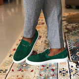 Wexleyjesus New In Green Men Vulcanize Shoes Fringe Slip-On Men Casual Shoes Free Shipping for Men Sheos Zapatos De Hombre