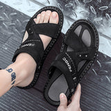 Wexleyjesus sandals leather for men 2022 driving shoes beach Fashion Non Slip high quality Slippers casual outdoor Sandals leather