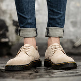 Popular 2022 Men Casual Shoes Suede Leather Working Shoes Mens Handmade Casual Shoe Man Top Quality Walking Footwear Big Size 48